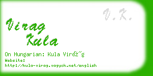 virag kula business card